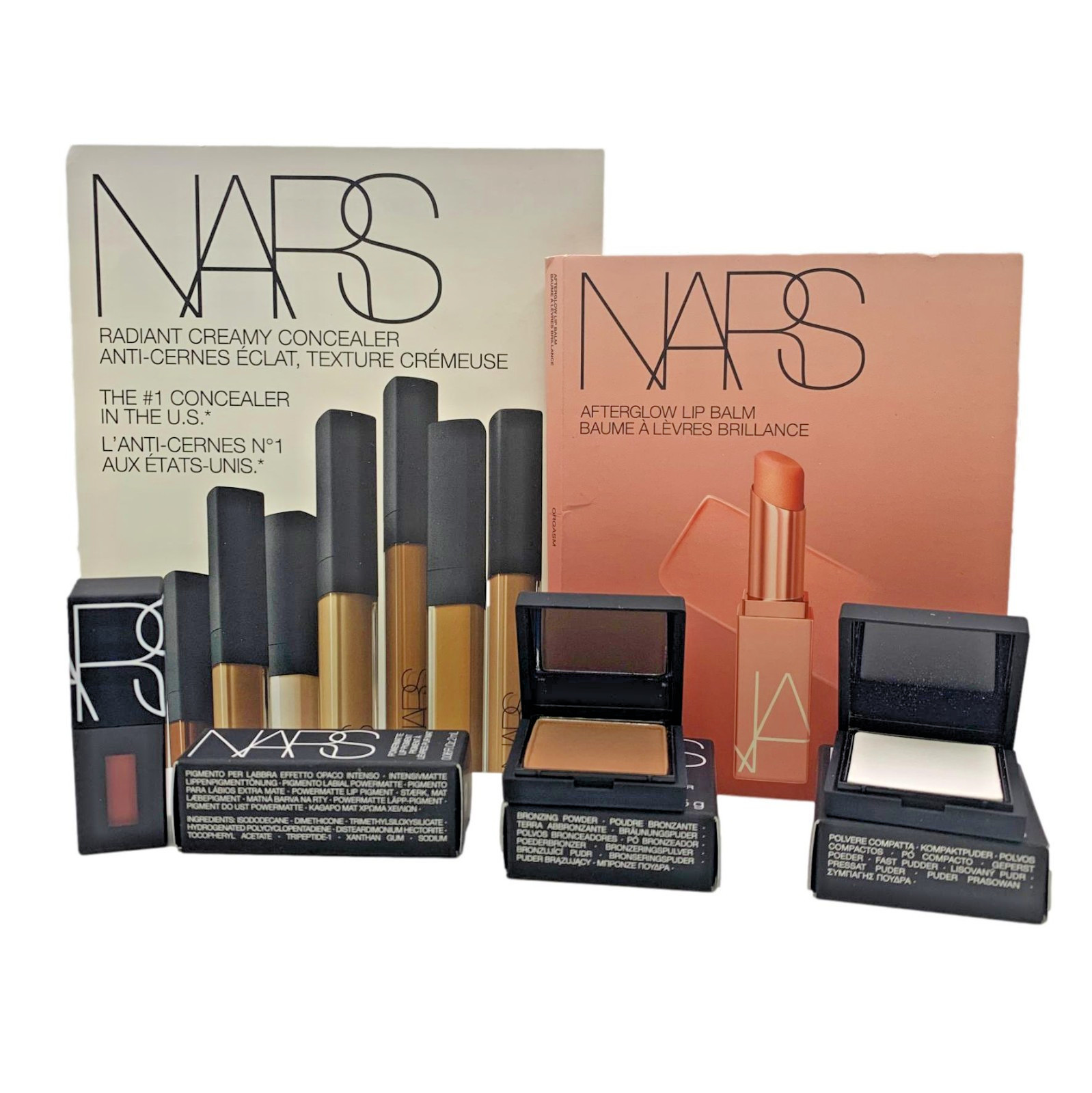 NARS 5 Peice Makeup Set - Concealer, Bronzer, Lip Balm, Lip Pigment & Powder