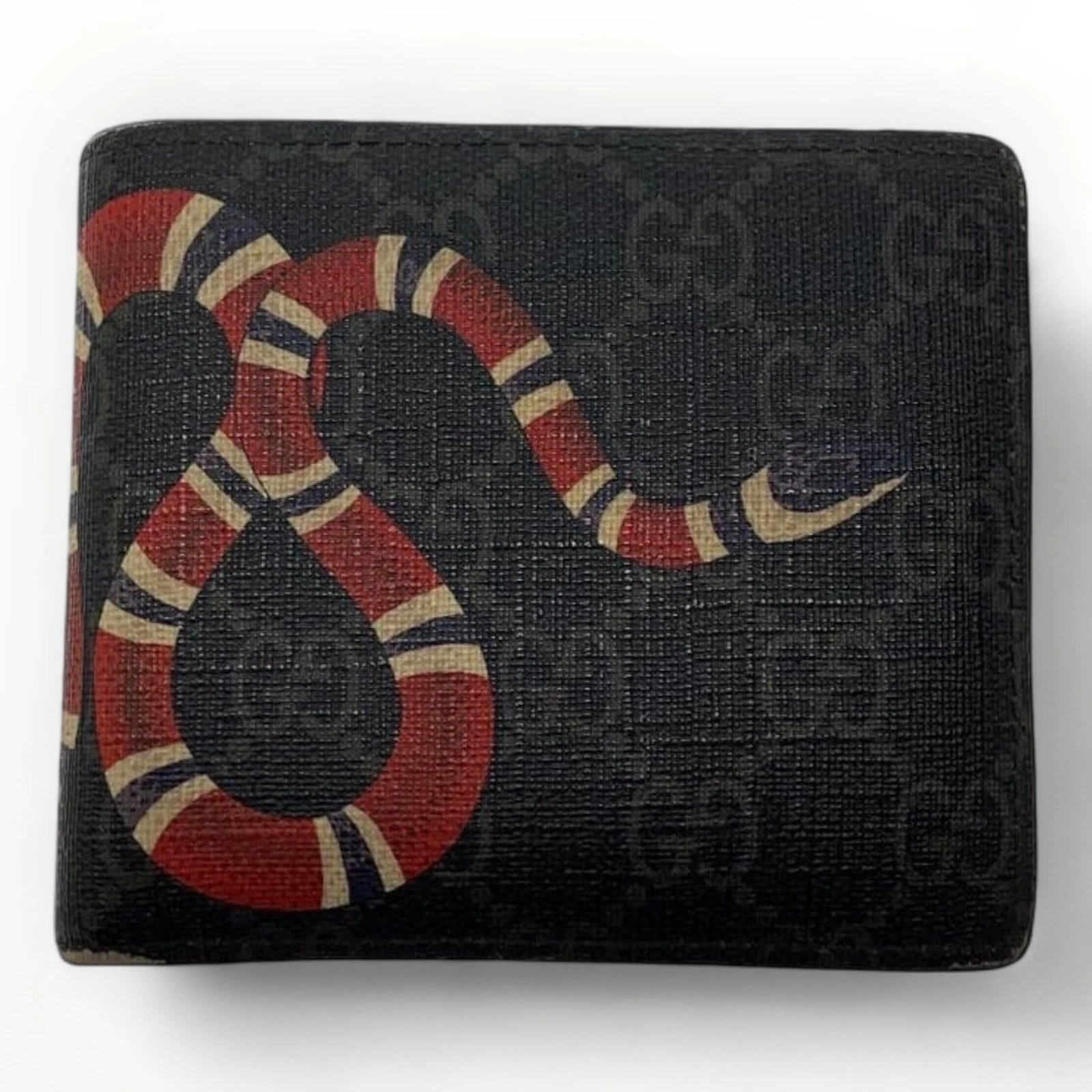 Portefeuille homme GUCCI GG Supreme bi pli 3098