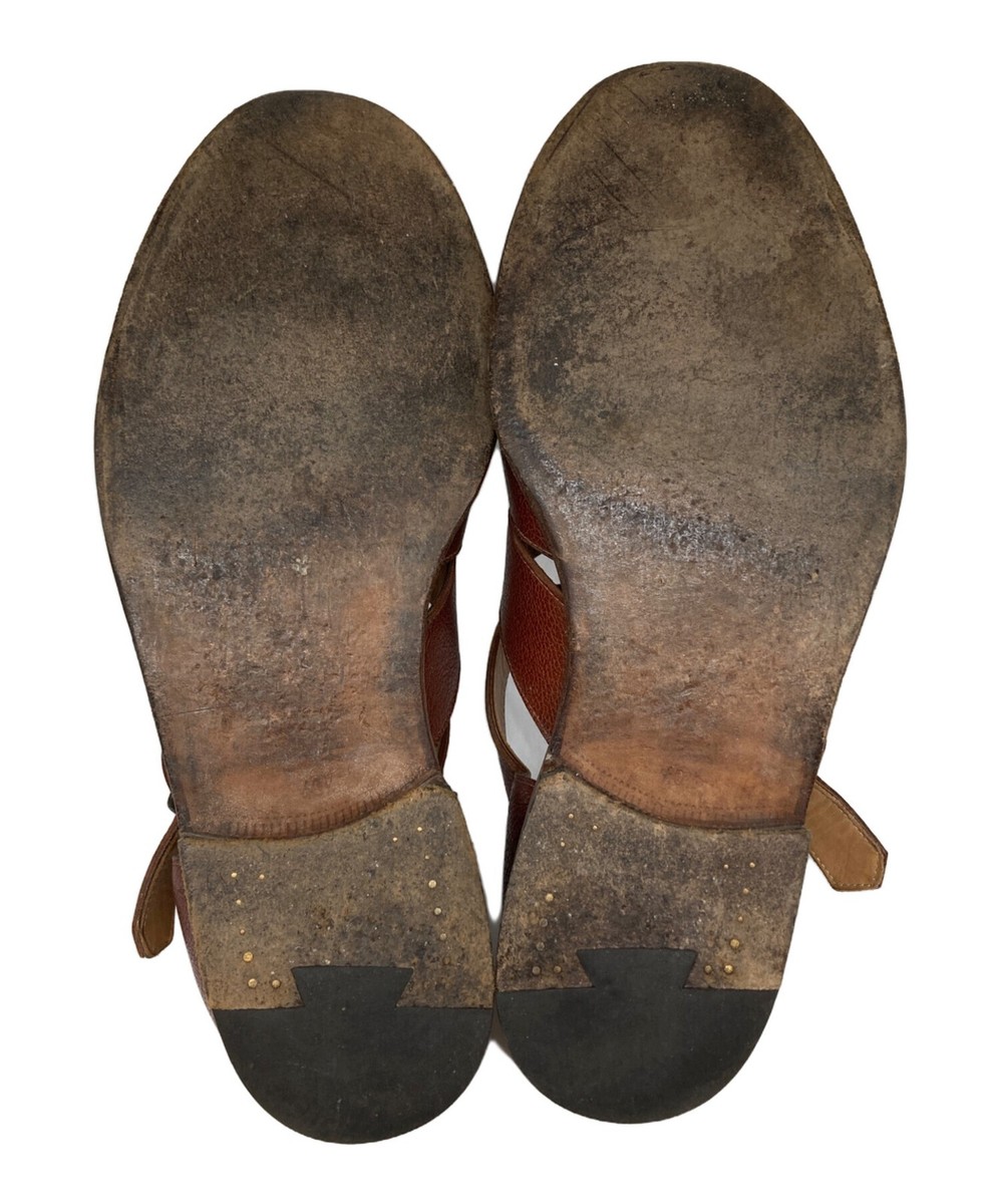 靴 F.LLI Giacometti SHRINK GURKHA SANDAL 38 F.LLI Giacometti SHRINK GURKHA SANDAL 38