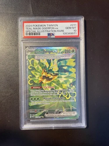 PSA 10 Teal Mask Ogerpon - 211/167 - Twilight Masquerade - Pokemon