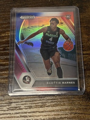 Scottie Barnes Panini Prizm Draft Picks 2021 Rookie RC Florida State holo
