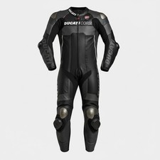 Ducati Corse New 1 & 2 Piece Motorbike Racing Motorcycle cowhide leather suit