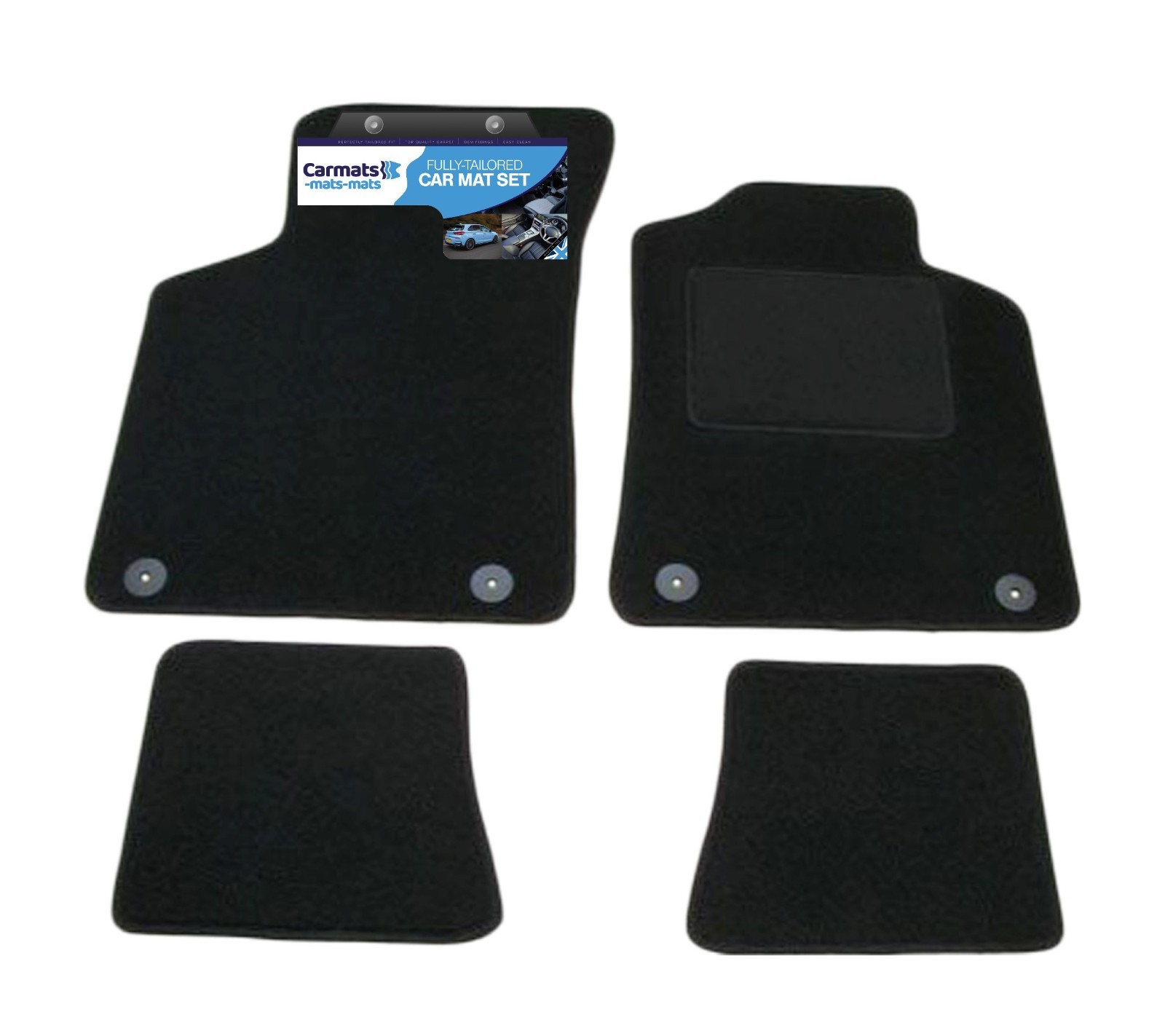 Car Mats for Audi TT 1999-2006 Tailored Fit Car Floor Mats in Black Carpet