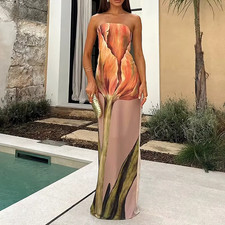 Damen Frauen Girlie Cooles Party Kleid Mehrfa...