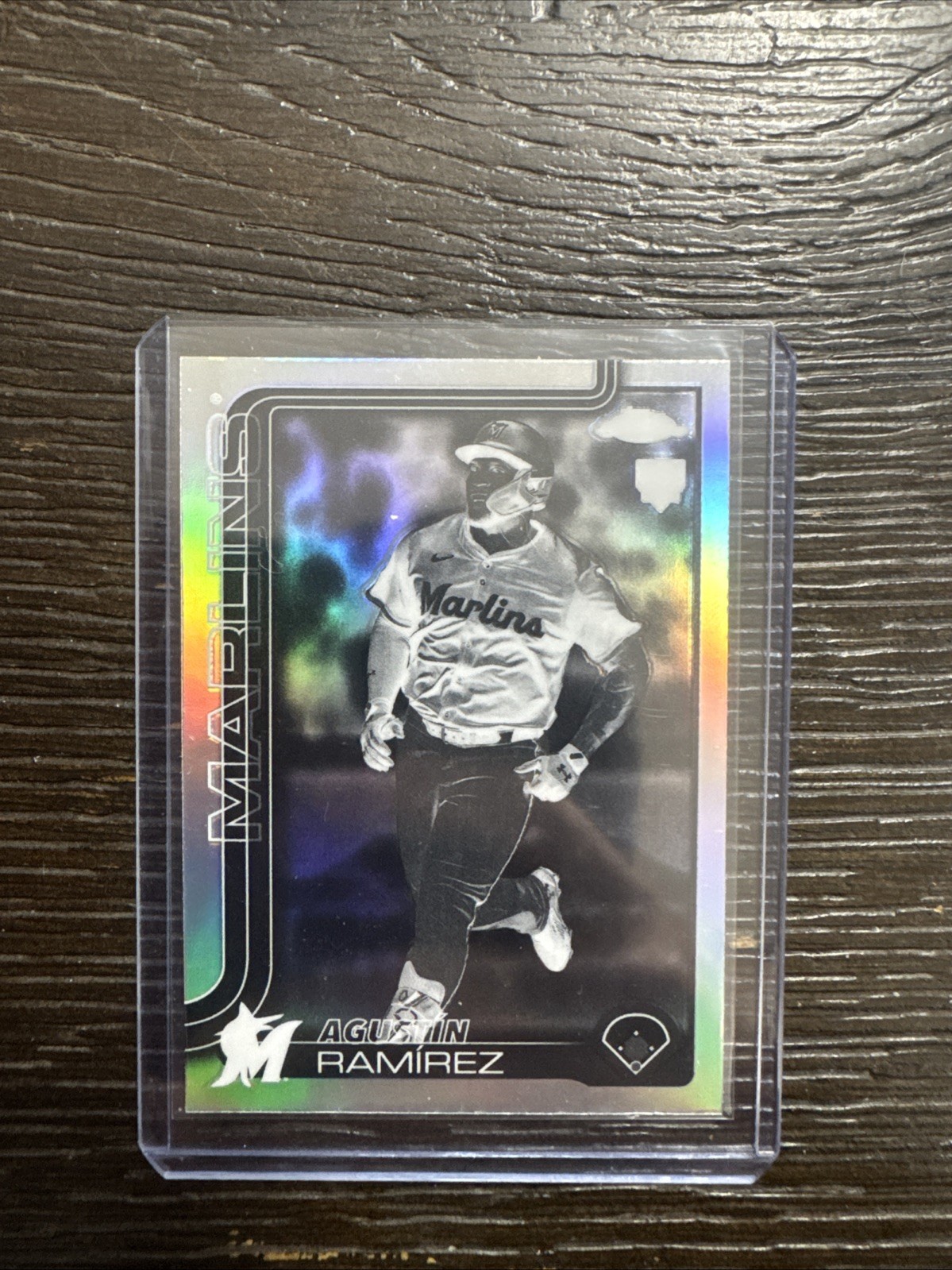 2025 Topps Chrome Update Series Agustin Ramirez Negative Refractor RC #USC200