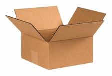 BOX USA 884 Corrugated Cardboard Box 8" L x 8" W x 4" H Kraft 25 Pack