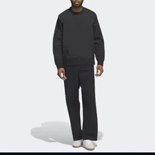 Adidas Unisex Nylon Sweatshirt Skateboarding Pullover Black Official