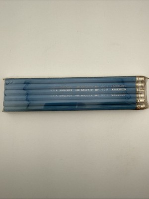 Vintage Wallace Motif 6011 Light Blue Waterproof Colored Thin Line Pencils - 12