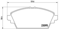 Bremsbelagsatz, Scheibenbremse P 56 044 Brembo FüR Nissan