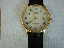 VINTAGE ACQUA BY TIMEX INDIGLO QUARTZ WATCH MENS DATE EZ READ DIAL NEW BATTERY