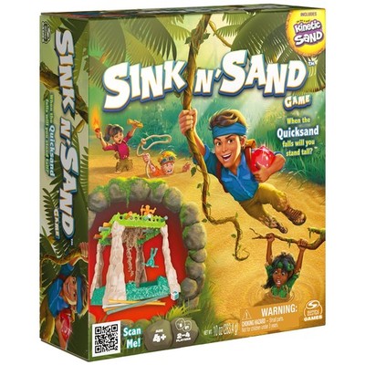 Sink N  Sand, Quicksand Kids Board Game with Kinetic Sand for Sensory Fun and...