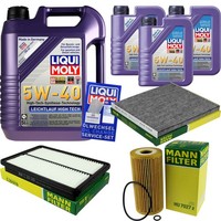 Inspektionspaket 8L Liqui Moly 5W-40 FüR Hyundai Santa Fé 2.2 Crdi 4WD Grand
