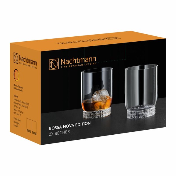 Nachtmann Bossa Nova Edition Becher 2Er Set Wasserglas Trinkglas Glas 360 Ml-image