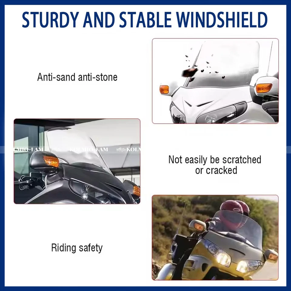 Parabrisas ventilado apto para Honda Goldwing 1500 GL1500 1988-2000 Foto 2 de 4