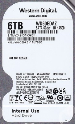 Western Digital Wd60edaz 6tb 3.5