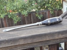 Antique "Worth" Flathead Screwdriver W/Wood And Steel Handle 11”