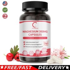 Magnesium Glycinate For Improved Sleep Stress Anxiety Relief 300mg 120 Capsules