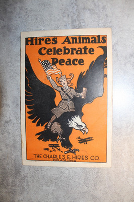 ANTIQUE HIRES ROOT BEER WW1 HIRES ANIMALS CELEBRATE PEACE BOOKLET