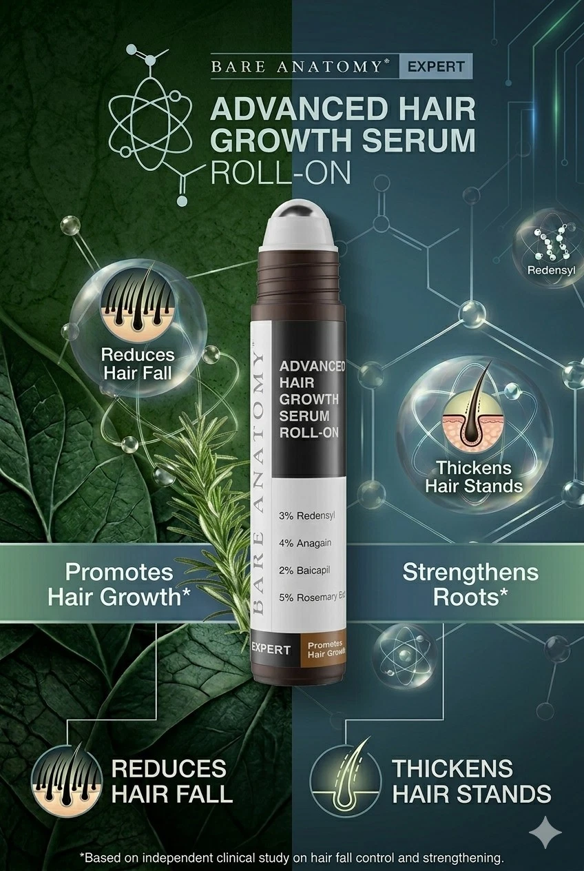 Bare Anatomy Advanced Hair Growth Serum Roll On 25ML