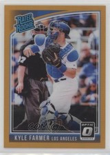 2018 Panini Chronicles Optic Rated Rookies Orange Prizm 21/199 Kyle Farmer 1u4