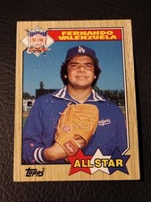1987 Topps Baseball - #604 Fernando Valenzuela - Los Angeles Dodgers EX-NM 