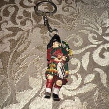 Britains Guard Piper Bagpipe Keychain Vintage British Ceremonial England UK Scot
