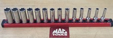 Mac Tools Sxdm146tr - 38 Drive 14 Pc Metric Deep 6pt Chrome Socket Set Mint