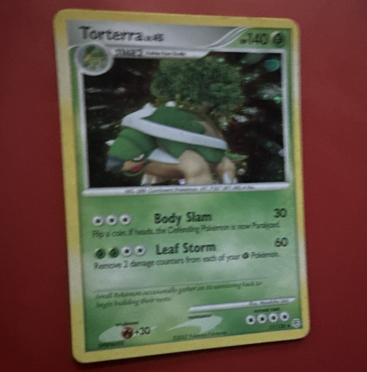 Pokemon Company Torterra 17/130 Diamond & Pearl Holo Rare EN Stage 2 140HP