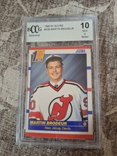 1990-91 Score - First Round Draft Choice Martin Brodeur #439 (RC)
