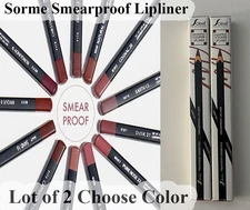 Lot of 2 Sorme W/P Smearproof Lipliner - Choose Your Color