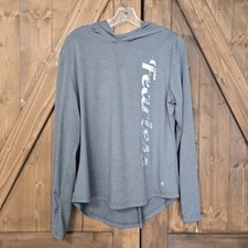 Cali Sport Women s Lightweight Hoodie Gray Long Sleeve Activewear Size L