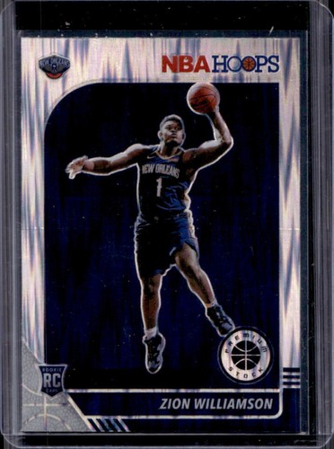2019-20 Panini Hoops Premium Stock Zion Williamson RC Prizm Flash #258 Pelicans