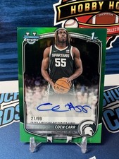 2025/25 Topps Bowman Basketball Coen Carr AUTO /99 1st Bowman - Color Match
