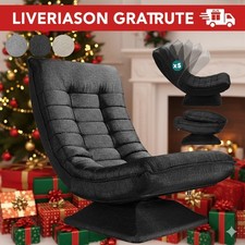 Fauteuil Pivotant 360° Relaxation – Dossier 5 Positions – 150kg