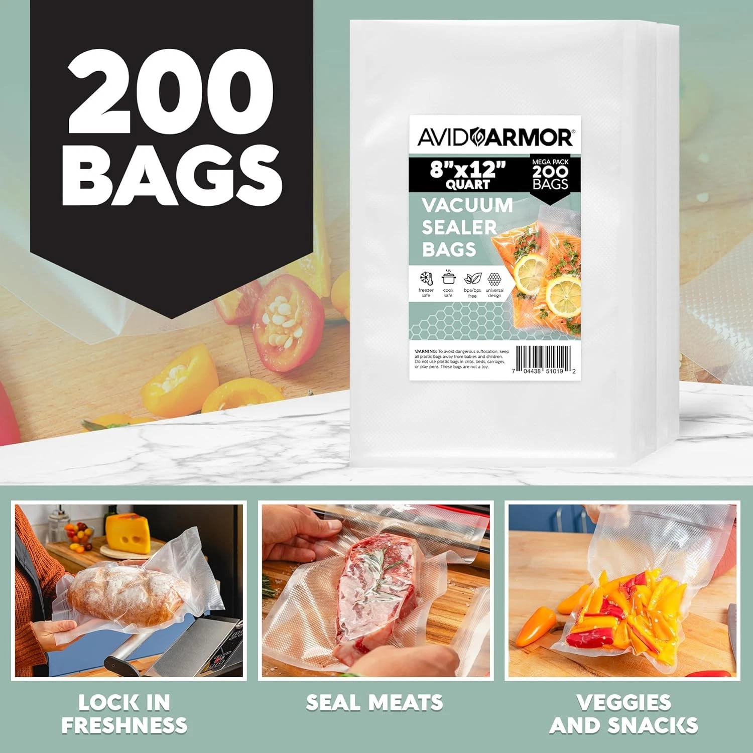 Avid Armor Vacuum Sealer Bags - Thumbnail 3
