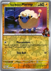 Team Rocket's Mareep 072/182 Destined Rivals Reverse Holo Common
