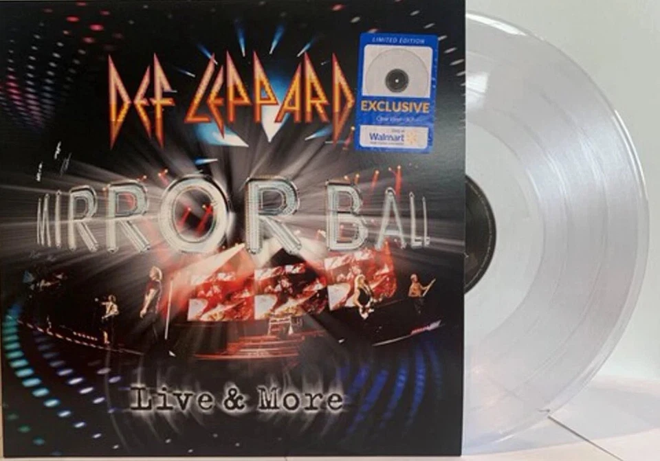 Def Leppard - Mirrorball- Live & More - 3 LP Clear Vinyl Record - Image 3 of 3