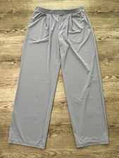 UNIQLO Crepe Jersey Straight Pants Womens Large Lavender Full Length Straight
