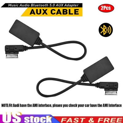 2/4x For Audi VW AUX Audio Cable Adapter AMI MDI MMI Bluetooth Music Interface