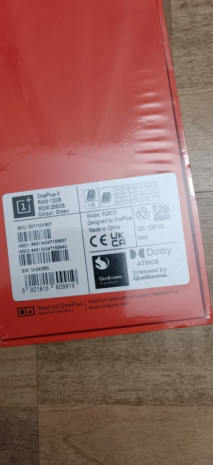 OnePlus 8 5G 12 256 GREEN IN2010 Global Rom 6.55" 48MPX nuovo sigillato !!! 13 - Immagine 2 di 4