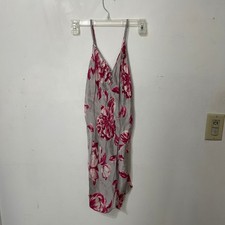 Victoria's Secret 100 Silk 2pc Set Floral Chemise Nightgown  Robe S ML READ