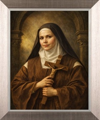 ST ELIZABETH OF THE DREIEINIGKEIT KÜMMERT SICH UM DIE ARMEN UND KRANKEN GERAHMTES BILD 214-P