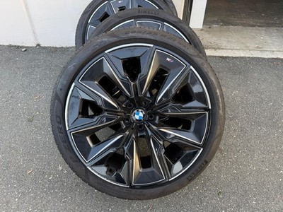 BMW OEM G70 7 Series 2023 21'' Bright-Turned M Gunmetal Wheels Set