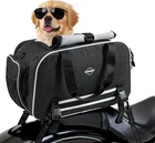 Motorcycle Dog Carrier, Expandable Airline Approved Pet Carrier with Stable Fram
