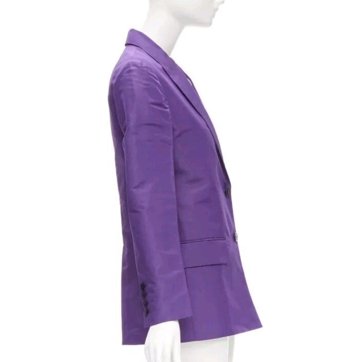 Valentino Purple Drawstring Jacket Size 36 thumbnail 7