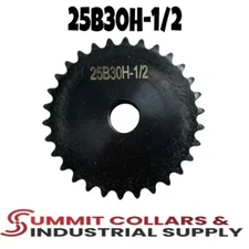 #25 Roller Chain Type B Sprocket 30 Tooth Stock1/2"  Bore 25B30H-1/2