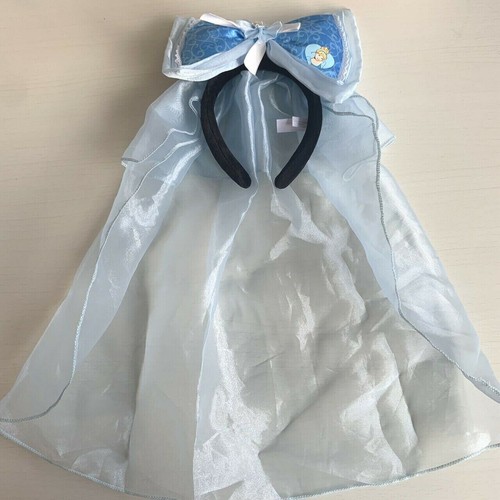 Tokyo Disney Resort Headband Cinderella Princess veil Blue Rare TDR Character JP - Picture 1 of 12