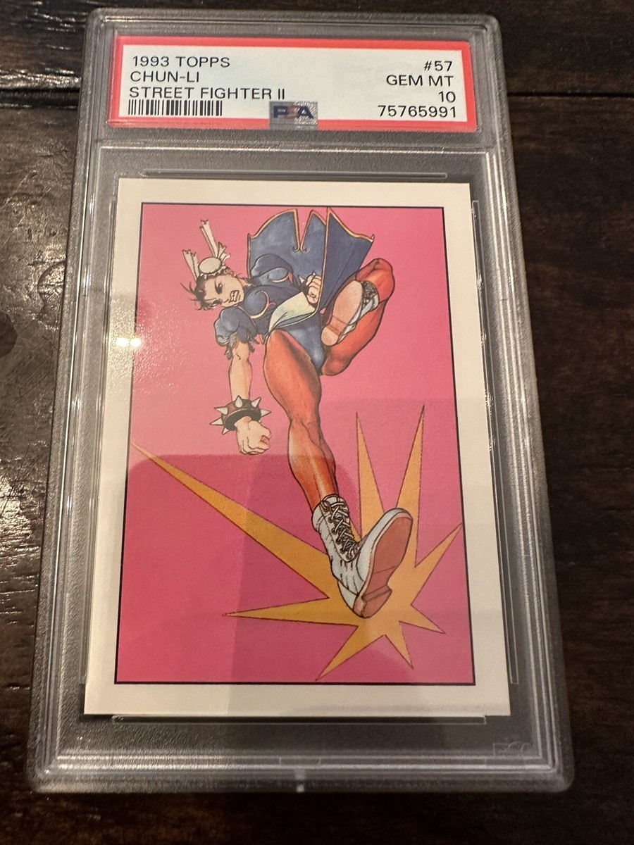 1993 Vintage Street Fighter 2 Topps Chun Li #57 Capcom PSA