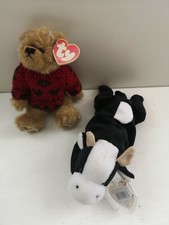 2 x TY Beanie Baby - 1993 - Bear Khardt and Daisy