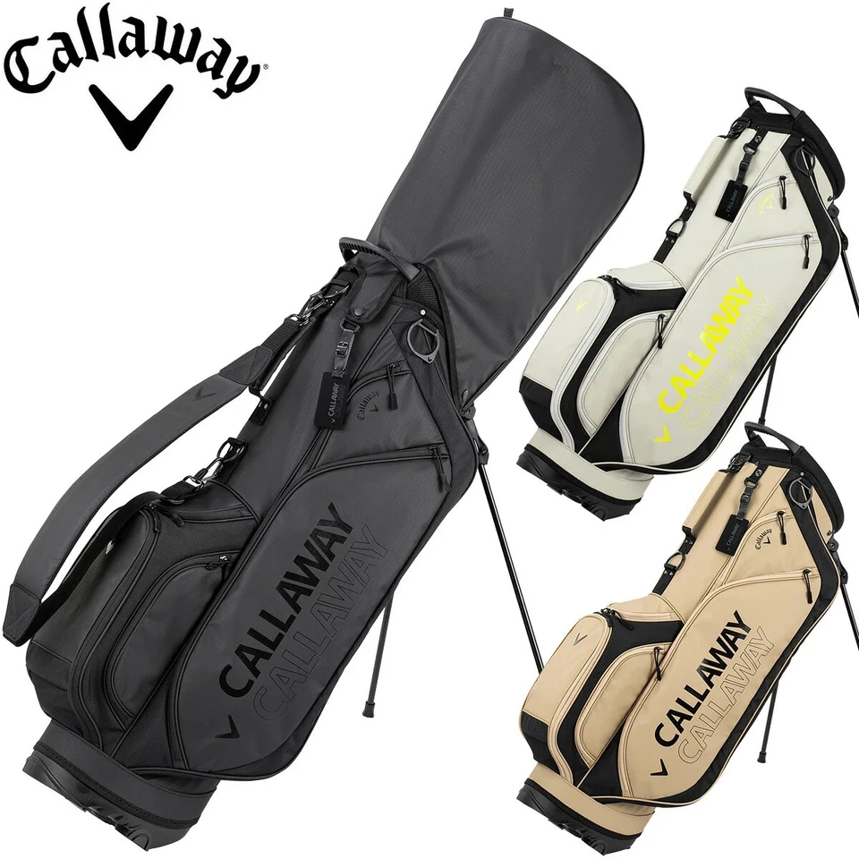 Callaway Golf Easy Going Carry Stand Bag 25JM 9 x 47inch Lightweight 2025 Beige - Image 3 of 4